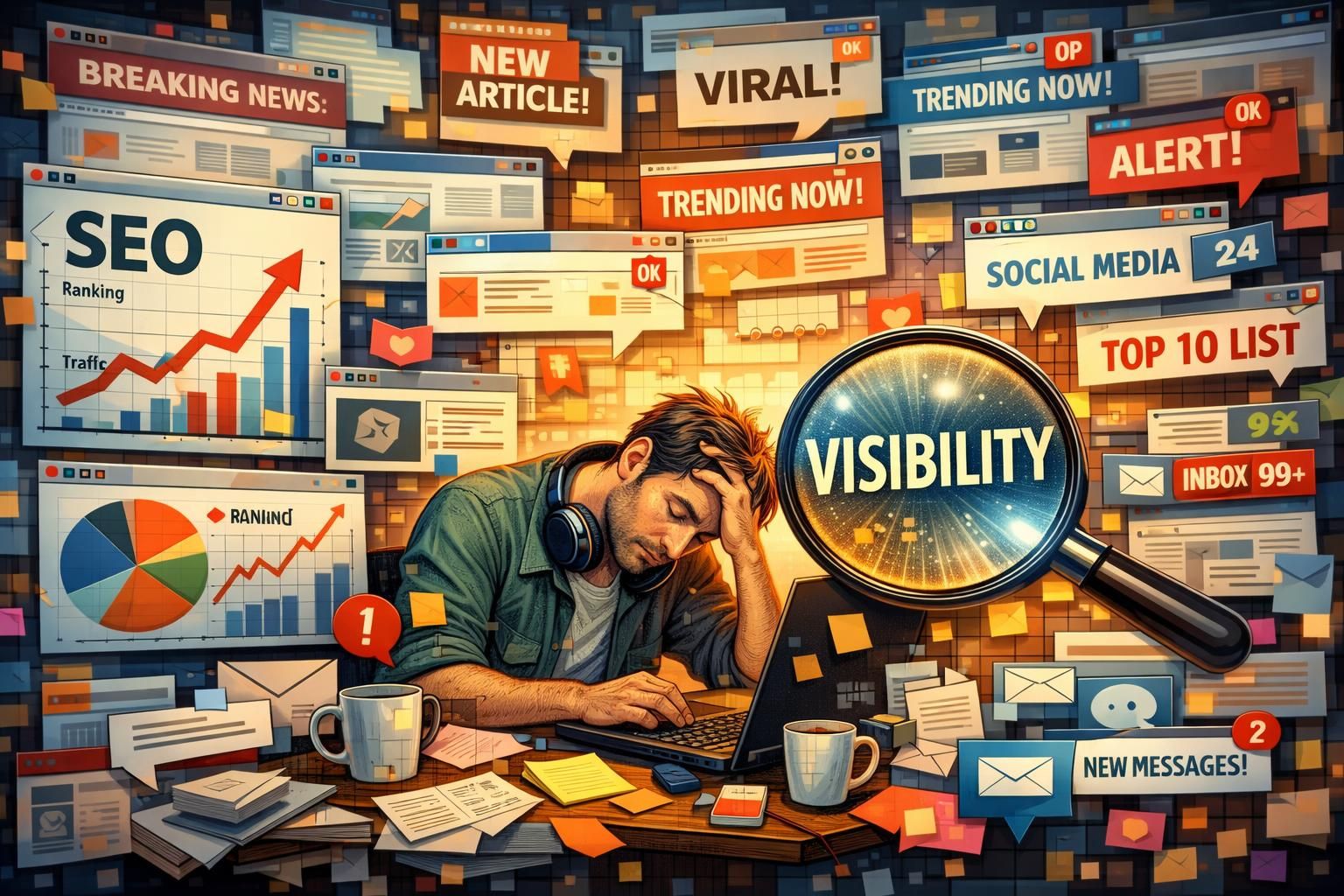entdecken sie, wie die überproduktion von inhalten die sichtbarkeit ihrer website beeinflusst und welche strategien helfen, negative effekte zu vermeiden.